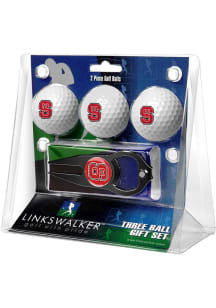 NC State Wolfpack Ball and Black Hat Trick Divot Tool Golf Gift Set