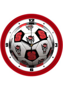 NC State Wolfpack 11.5 Soccer Ball Wall Clock