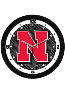 Nebraska Cornhuskers 11.5 Carbon Fiber Wall Clock