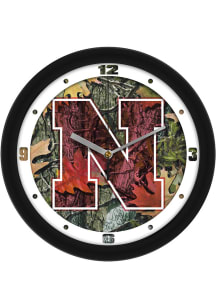 Nebraska Cornhuskers 11.5 Camo Wall Clock