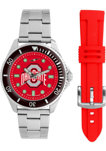 Contender Watch Ohio State Buckeyes Mens Watch - Silver