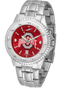 Ohio State Buckeyes Competitor Steel Anochrome Mens Watch