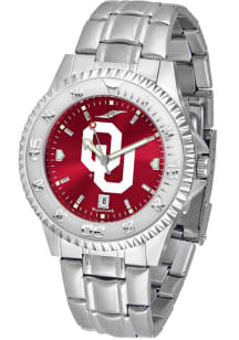 Oklahoma Sooners Competitor Steel Anochrome Mens Watch