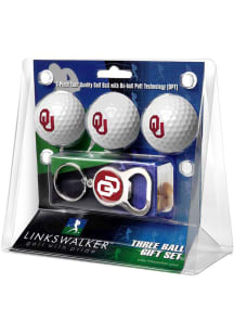 Oklahoma Sooners Gift Pack with Key Chain Bottle Opener Golf Balls