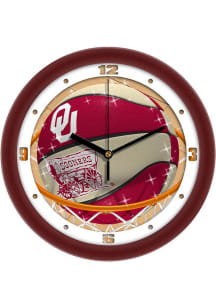 Oklahoma Sooners 11.5 Slam Dunk Wall Clock