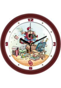 Oklahoma Sooners 11.5 The Fan Wall Clock
