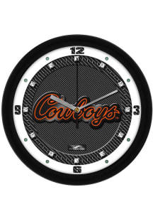 Oklahoma State Cowboys 11.5 Carbon Fiber Wall Clock