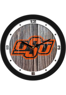 Oklahoma State Cowboys 11.5 Weathered Wood Wall Clock