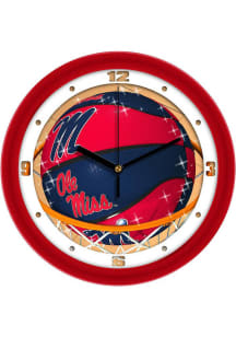 Ole Miss Rebels 11.5 Slam Dunk Wall Clock