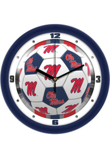 Ole Miss Rebels 11.5 Soccer Ball Wall Clock