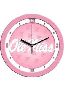 Ole Miss Rebels 11.5 Pink Wall Clock