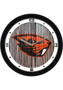 Oregon State Beavers 11.5 Weathered Wood Wall Clock