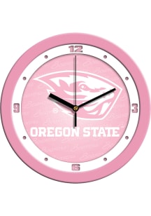 Oregon State Beavers 11.5 Pink Wall Clock