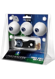 White Penn State Nittany Lions Ball and Spring Action Divot Tool Golf Gift Set