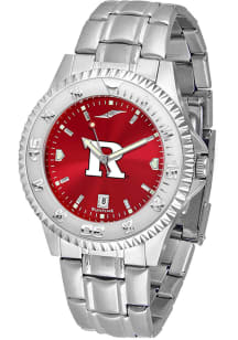 Competitor Steel Anochrome Rutgers Scarlet Knights Mens Watch - Silver