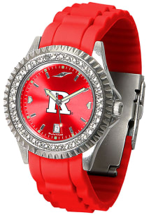 Sparkle Rutgers Scarlet Knights Womens Watch - Silver