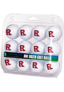 White Rutgers Scarlet Knights One Dozen Golf Balls