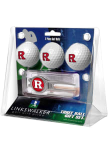 White Rutgers Scarlet Knights Ball and Kool Divot Tool Golf Gift Set