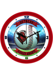 Red Rutgers Scarlet Knights 11.5 Home Run Wall Clock