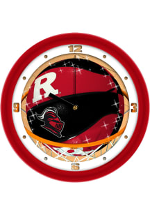 Red Rutgers Scarlet Knights 11.5 Slam Dunk Wall Clock