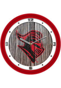 Red Rutgers Scarlet Knights 11.5 Weathered Wood Wall Clock