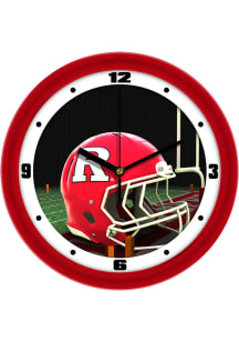 Red Rutgers Scarlet Knights 11.5 Football Helmet Wall Clock