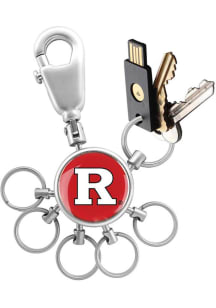 Rutgers Scarlet Knights 6 Ring Valet Keychain
