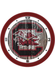 South Carolina Gamecocks 11.5 Weathered Wood Wall Clock