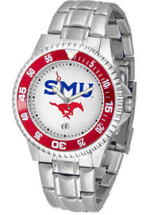 SMU Mustangs Competitor Steel Mens Watch