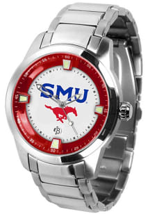 SMU Mustangs Titan Stainless Steel Mens Watch