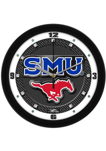 SMU Mustangs 11.5 Carbon Fiber Wall Clock