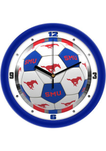 SMU Mustangs 11.5 Soccer Ball Wall Clock