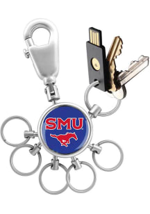 SMU Mustangs 6 Ring Valet Keychain