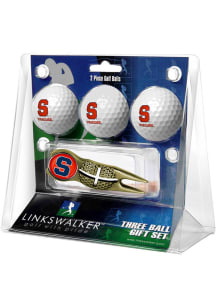 Syracuse Orange Ball and Gold Crosshairs Divot Tool Golf Gift Set
