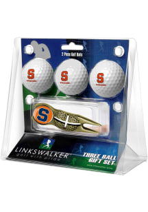 Syracuse Orange Ball and Gold Crosshairs Divot Tool Golf Gift Set