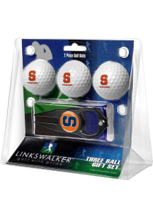 Syracuse Orange Ball and Black Hat Trick Divot Tool Golf Gift Set