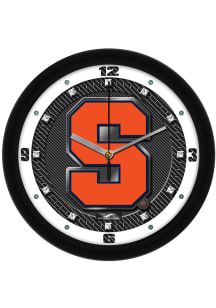 Syracuse Orange 11.5 Carbon Fiber Wall Clock
