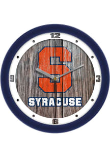 Syracuse Orange 11.5 Weathered Wood Wall Clock