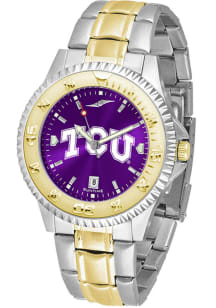 TCU Horned Frogs Competitor Elite Anochrome Mens Watch