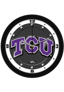 TCU Horned Frogs 11.5 Carbon Fiber Wall Clock