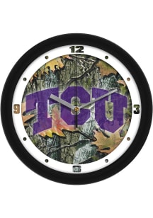 TCU Horned Frogs 11.5 Camo Wall Clock