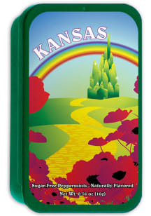 Kansas Green Slyder Tin With Peppermints Candy