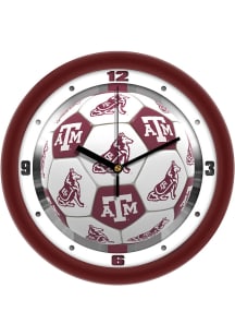 Texas A&amp;M Aggies 11.5 Soccer Ball Wall Clock