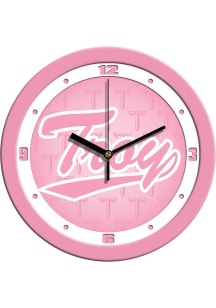 Troy Trojans 11.5 Pink Wall Clock