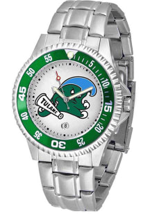Tulane Green Wave Competitor Steel Mens Watch
