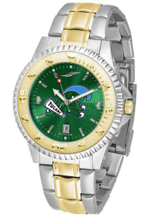 Tulane Green Wave Competitor Elite Anochrome Mens Watch