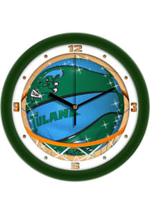 Tulane Green Wave 11.5 Slam Dunk Wall Clock