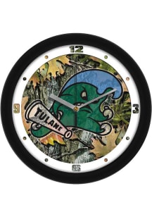 Tulane Green Wave 11.5 Camo Wall Clock
