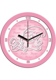 Tulane Green Wave 11.5 Pink Wall Clock