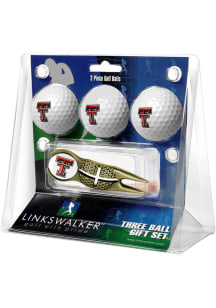 Texas Tech Red Raiders Ball and Gold Crosshairs Divot Tool Golf Gift Set